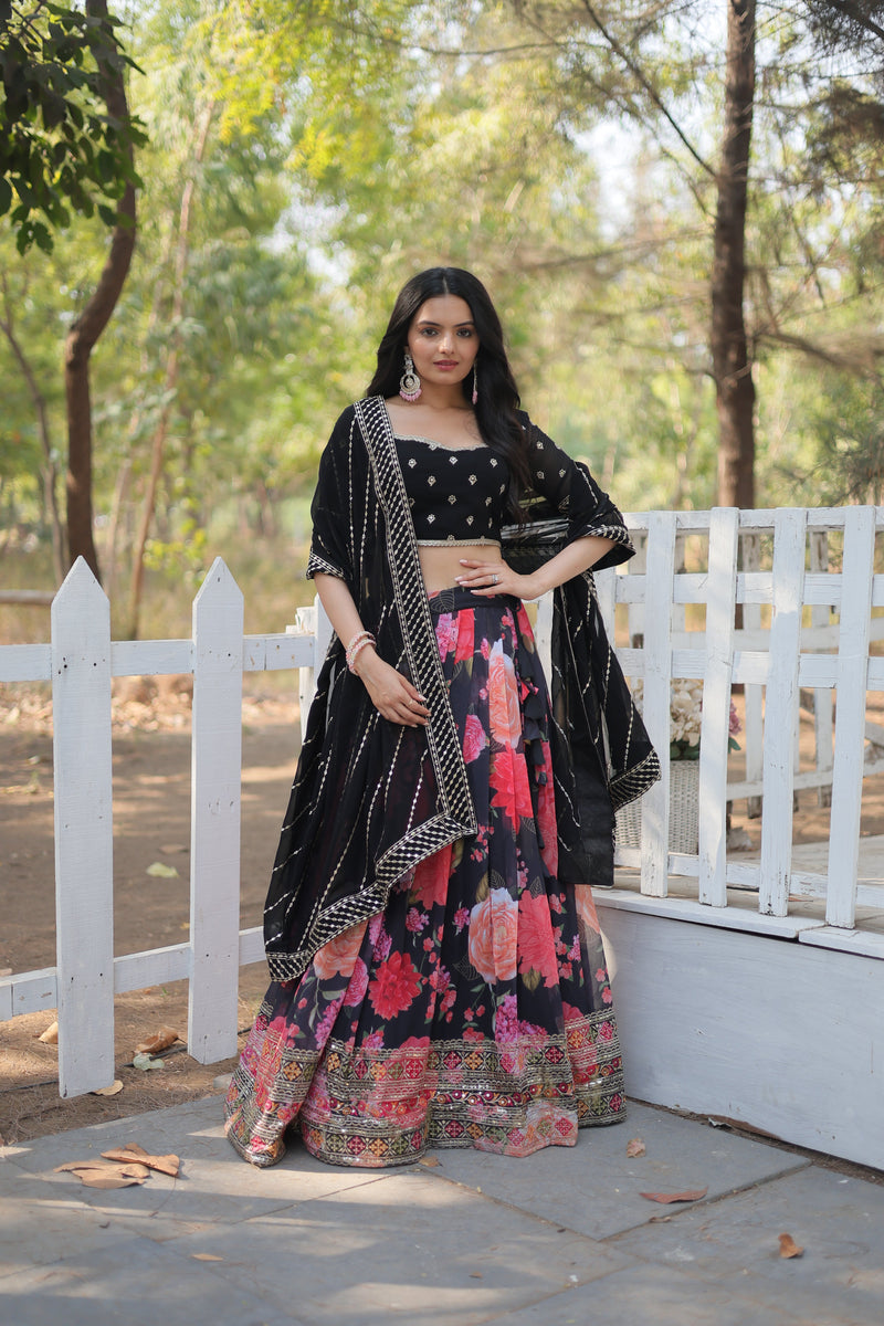 TILTON FESTIVE SPECIAL DIGITAL PRINTED LEHENGA SET