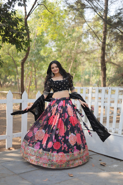 TILTON FESTIVE SPECIAL DIGITAL PRINTED LEHENGA SET