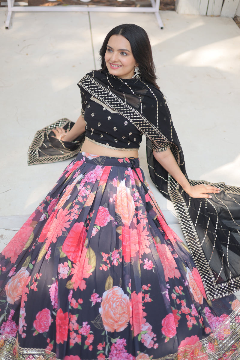 TILTON FESTIVE SPECIAL DIGITAL PRINTED LEHENGA SET