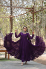 Tilton Desirable Women's gown Made With Faux Blooming Fabrics and Designer Embroidered Dupatta