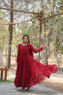Tilton Desirable Women's gown Made With Faux Blooming Fabrics and Designer Embroidered Dupatta