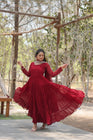 Tilton Desirable Women's gown Made With Faux Blooming Fabrics and Designer Embroidered Dupatta