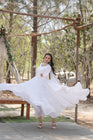 Tilton Desirable Women's gown Made With Faux Blooming Fabrics and Designer Embroidered Dupatta