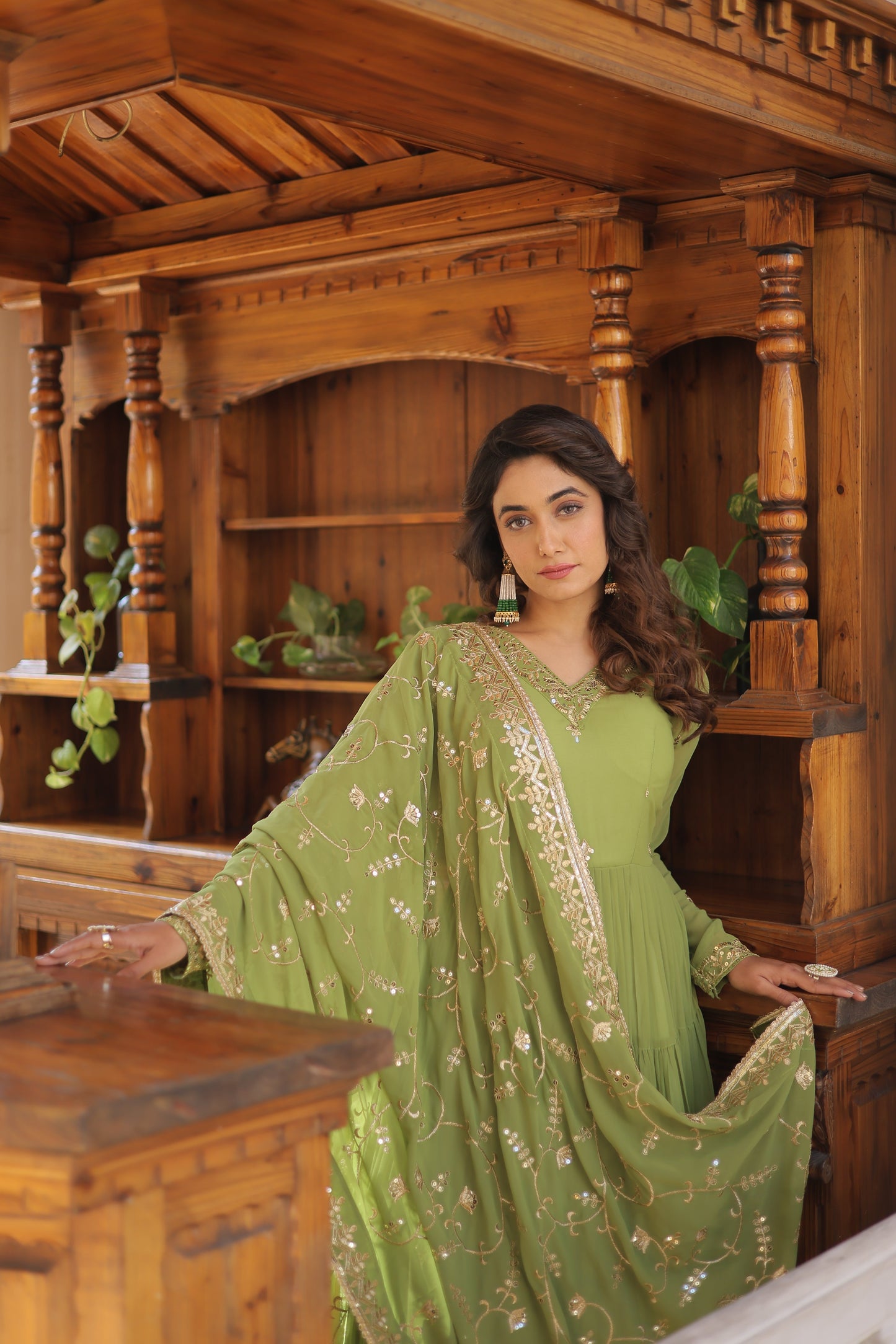 Tilton premium gown with dupatta