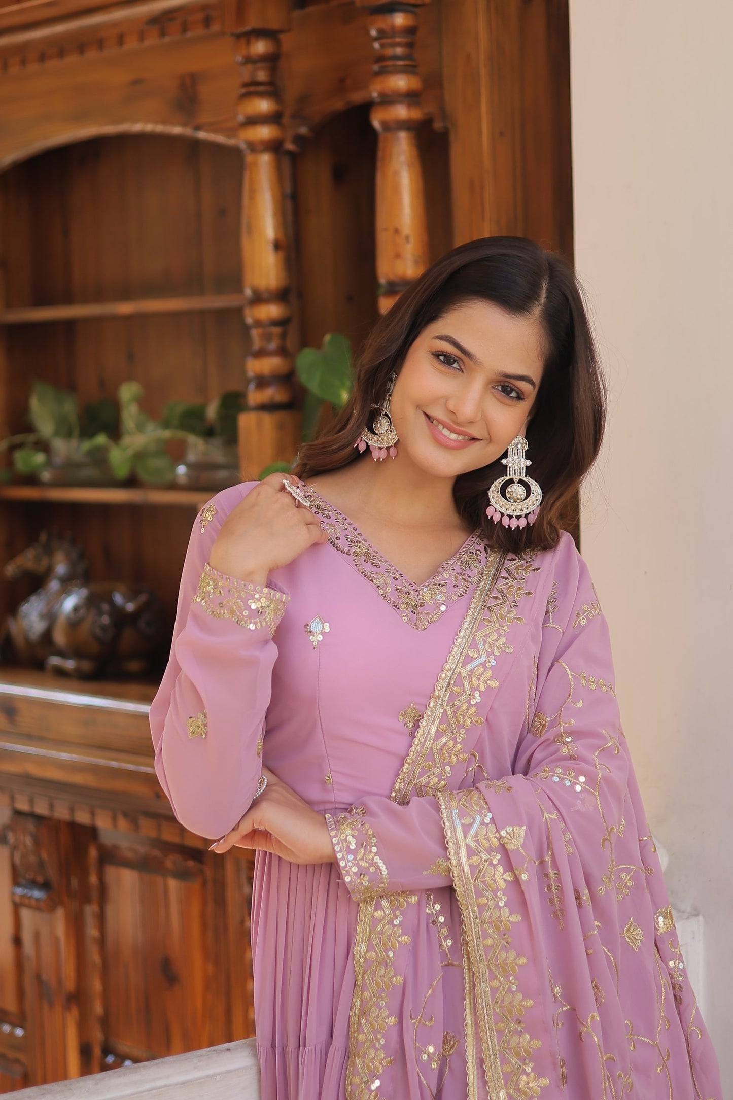 Premium gown with dupatta (WDN15)02