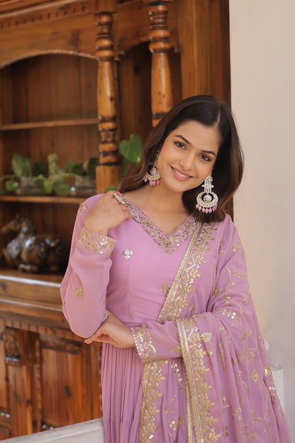 Premium gown with dupatta (WDN15)02