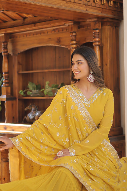 Premium gown with dupatta (WDN15)