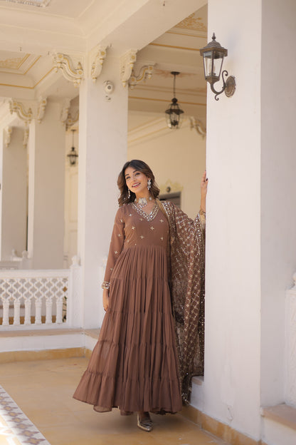 TILTON PREMIUM DESIGNER GOWN WITH DUPATTA