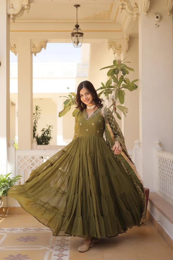 PREMIUM DESIGNER GOWN WITH DUPATTA