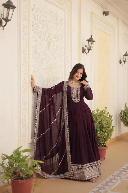 PREMIUM DESIGNER GOWN WITH DUPATTA