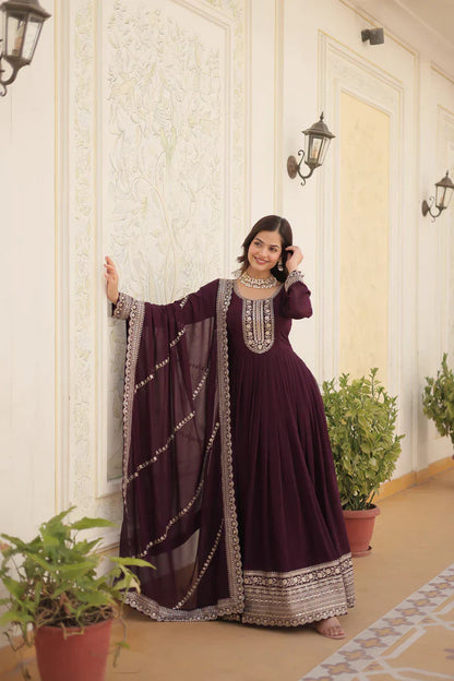 PREMIUM DESIGNER GOWN WITH DUPATTA