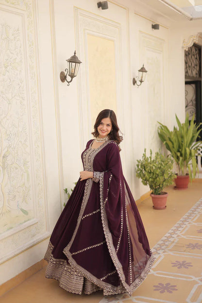 PREMIUM DESIGNER GOWN WITH DUPATTA