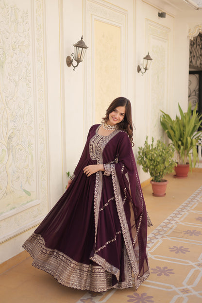 TILTONN PREMIUM DESIGNER GOWN WITH DUPATTA