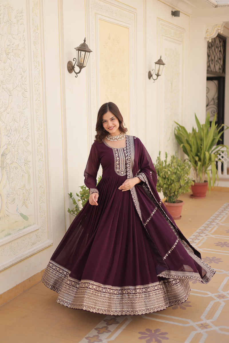 TILTONN PREMIUM DESIGNER GOWN WITH DUPATTA