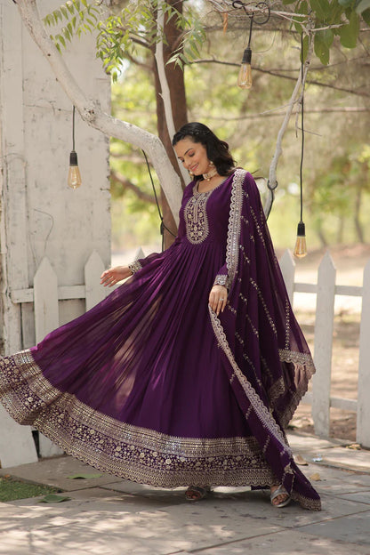 PREMIUM DESIGNER GOWN WITH DUPATTA(WD03) (03)