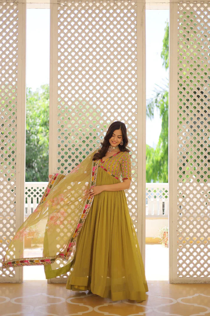 PREMIUM DESIGNER GOWN WITH DUPATTA