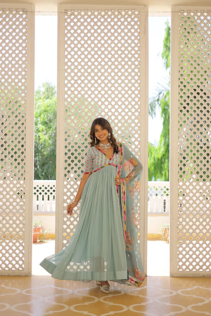 PREMIUM DESIGNER GOWN WITH DUPATTA