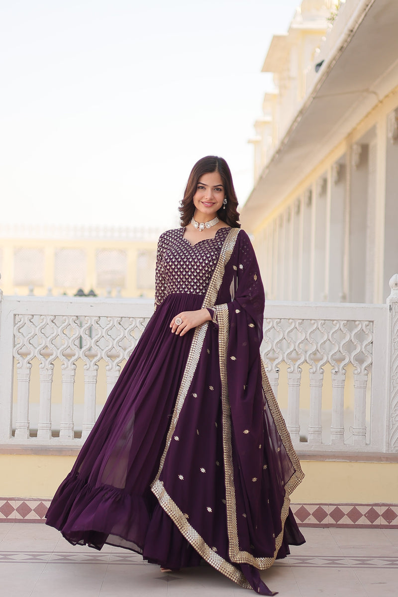 TILTON PREMIUM DESIGNER GOWN WITH DUPATTA