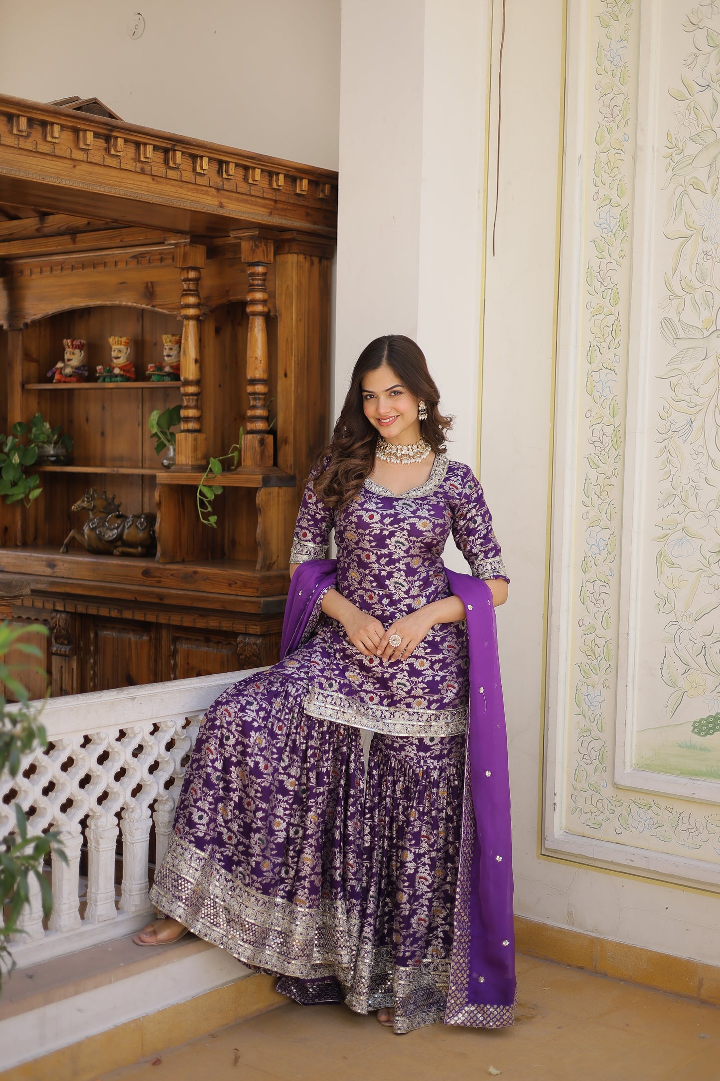 TILTON PERFECT READYMADE DESIGNER GHARARA SUIT SET