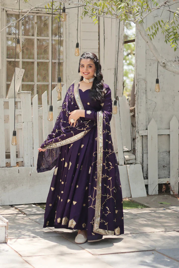 PREMIUM DESIGNER GOWN WITH DUPATTA