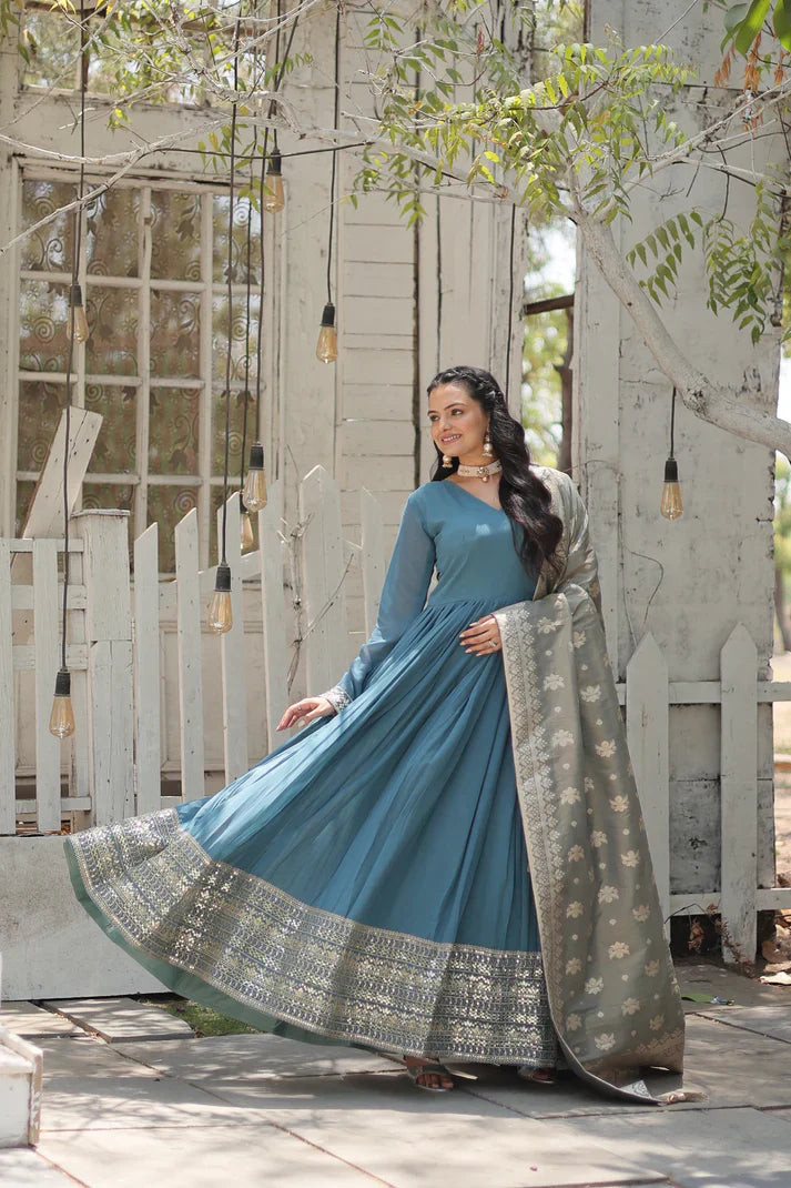 PREMIUM DESIGNER GOWN WITH DUPATTA