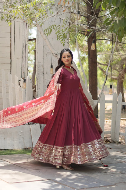 PREMIUM DESIGNER GOWN WITH DUPATTA