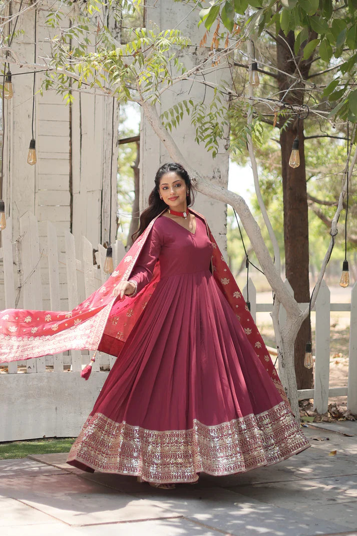 PREMIUM DESIGNER GOWN WITH DUPATTA