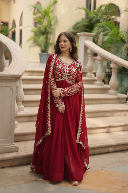 FESTIVAL SPECIAL SEQUINS EMBROIDERES GOWN WITH DUPATTA (WDN07)