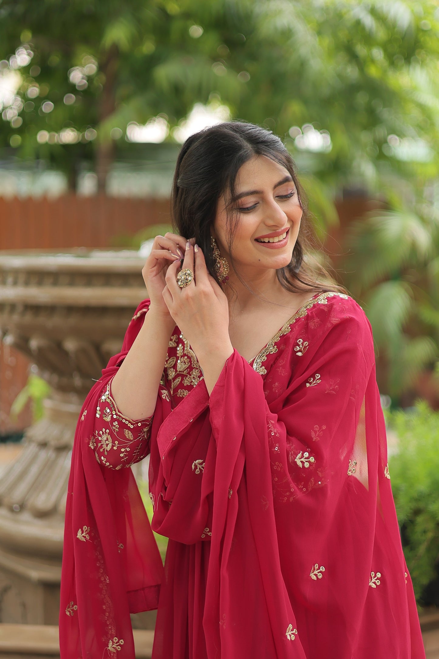 WEDDING SPECIAL SEQUINS EMBROIDERED GOWN WITH DUPATTA (WDN20)