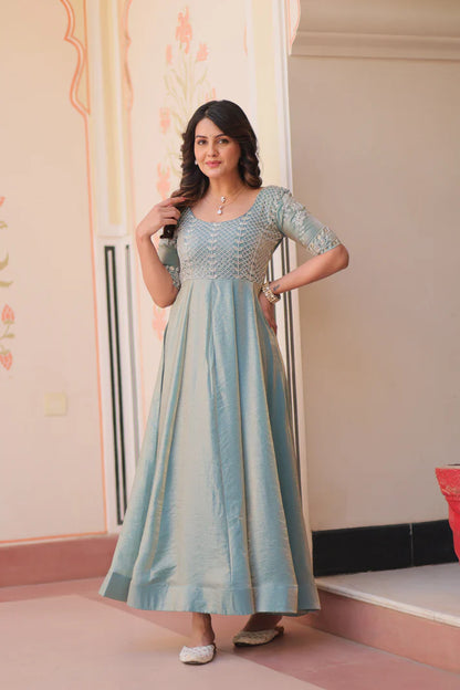 FENDY BEADS EMBROIDERED GOWN(WD63) (01)