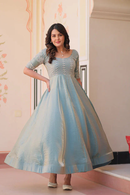 FENDY BEADS EMBROIDERED GOWN(WD63) (01)