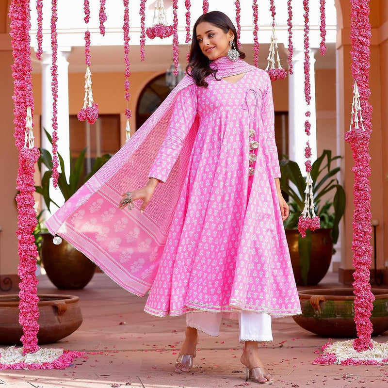 Festive gathering, you'll can opt for PINK ANGRAKHA set which is decorated with finest self SWRD50