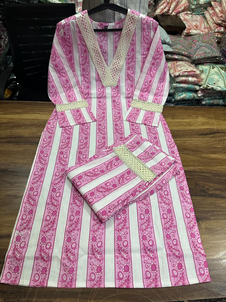 Enjoy your Summer with our amazing Printed soft kurta cord set 🥰 With trendy colour.