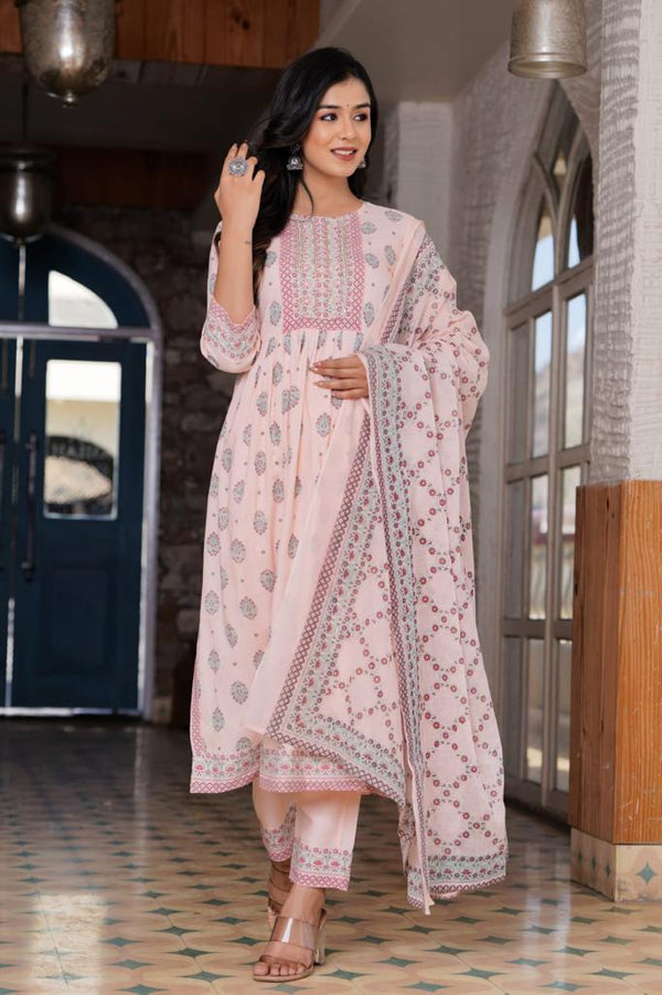 Beautiful Festive Collection just launched. Floral Print Accentuated by intricate hand details on these Pista Sets paired with matching pants and dupatta