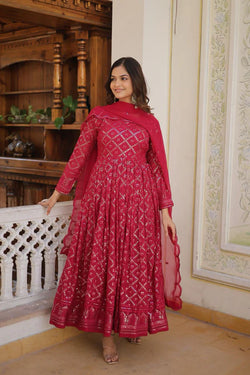 DESIGNER PREMIUM GOWN-WITH-DUPATTA