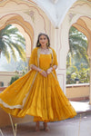 Tilton Desirable Women's gown Made With Faux Georgette Fabrics and Designer Embroidered Dupatta