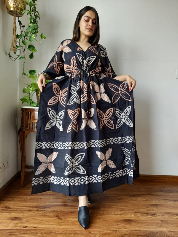 Exclusive New  Added Hand Block printed KAFTAN 🔸️Authentic PRINT, with natural colours.