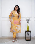 💃Enjoy New Floral Kurta Pant set with amazing lace Work ❤️(RD03)