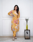 💃Enjoy New Floral Kurta Pant set with amazing lace Work ❤️(RD03)