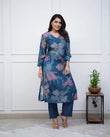 💃Enjoy New Floral Kurta Pant set with amazing lace Work ❤️(RD03)