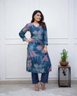 💃Enjoy New Floral Kurta Pant set with amazing lace Work ❤️(RD03)