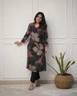 💃Enjoy New Floral Kurta Pant set with amazing lace Work ❤️(RD03)