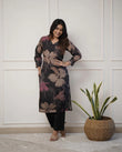 💃Enjoy New Floral Kurta Pant set with amazing lace Work ❤️(RD03)