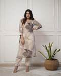 💃Enjoy New Floral Kurta Pant set with amazing lace Work ❤️(RD03)