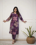 💃Enjoy New Floral Kurta Pant set with amazing lace Work ❤️(RD03)
