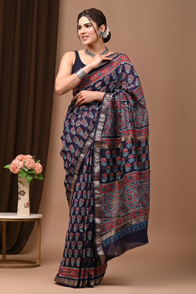 Premium Maheshwari Silk Saree (SWSRMAH19)