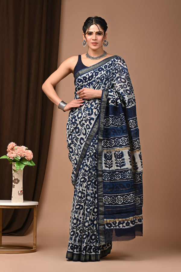 Premium Maheshwari Silk Saree (SWSRMAH29)