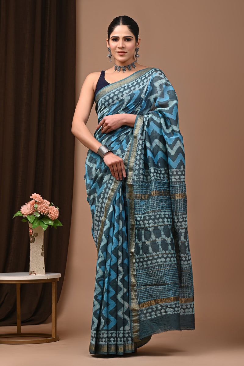 Premium Maheshwari Silk Saree (SWSRMAH34)