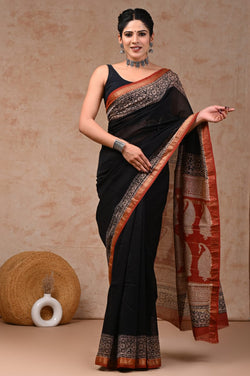 Premium Maheshwari Silk Saree (SWSRMAH37)