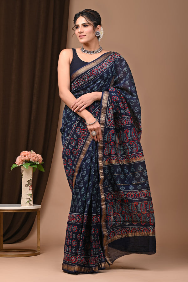 Premium Maheshwari Silk Saree (SWSRMAH35)